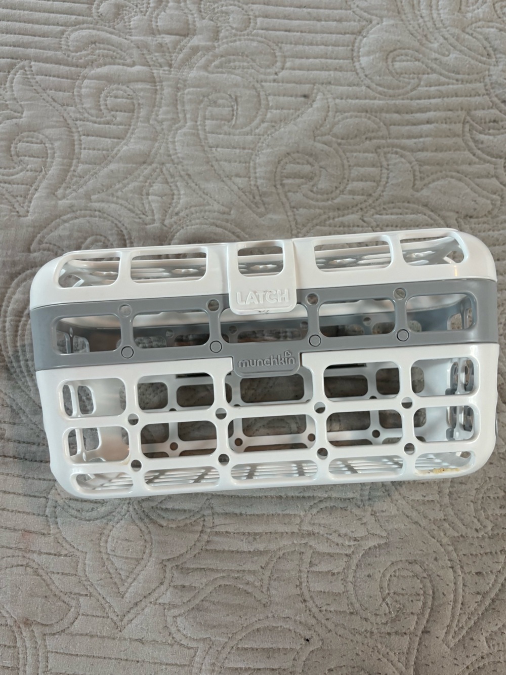 Munchkin LATCH Bottle Drying Rack in White and Gray
